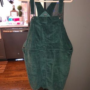 Women’s corduroy overall dress